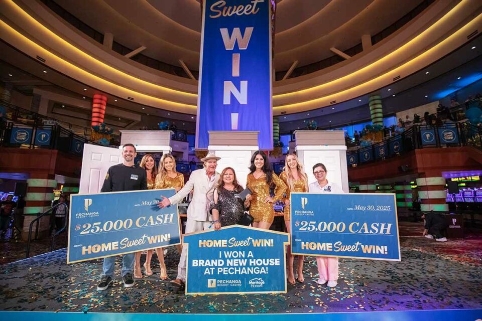 A Southern California resident wins a luxurious new home in Pechanga Resort Casino's grand Home Sweet Win promotion, ending a captivating three-month contest.