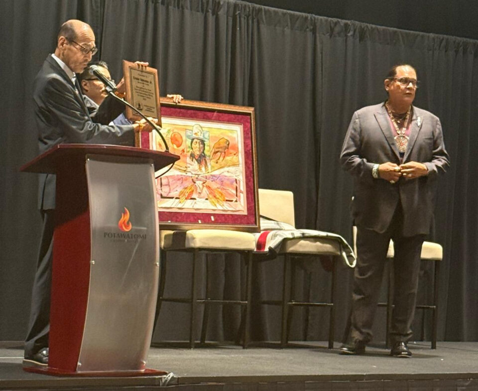 Ernie Stevens, Jr., was honored for his significant contributions to tribal gaming at a prestigious conference in Wisconsin.